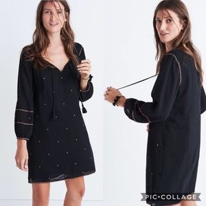 Madewell embroidered signal dress sz M